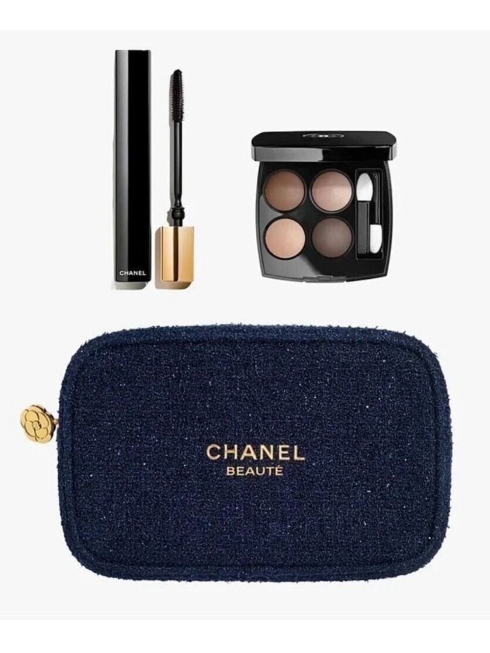 CHANEL Limited Edition Amplified Gaze Makeup Set & Pouch